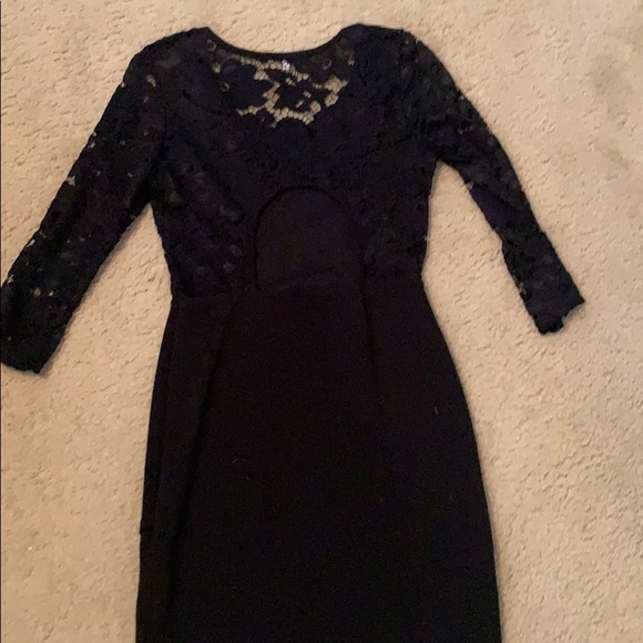 Charlotte Russe Black Tulip Skirt Mini Dress - Picture 2 of 2